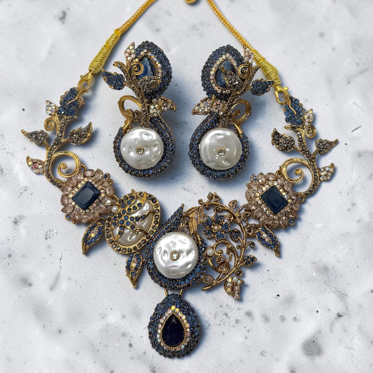 Beril Turkish Set in Blue