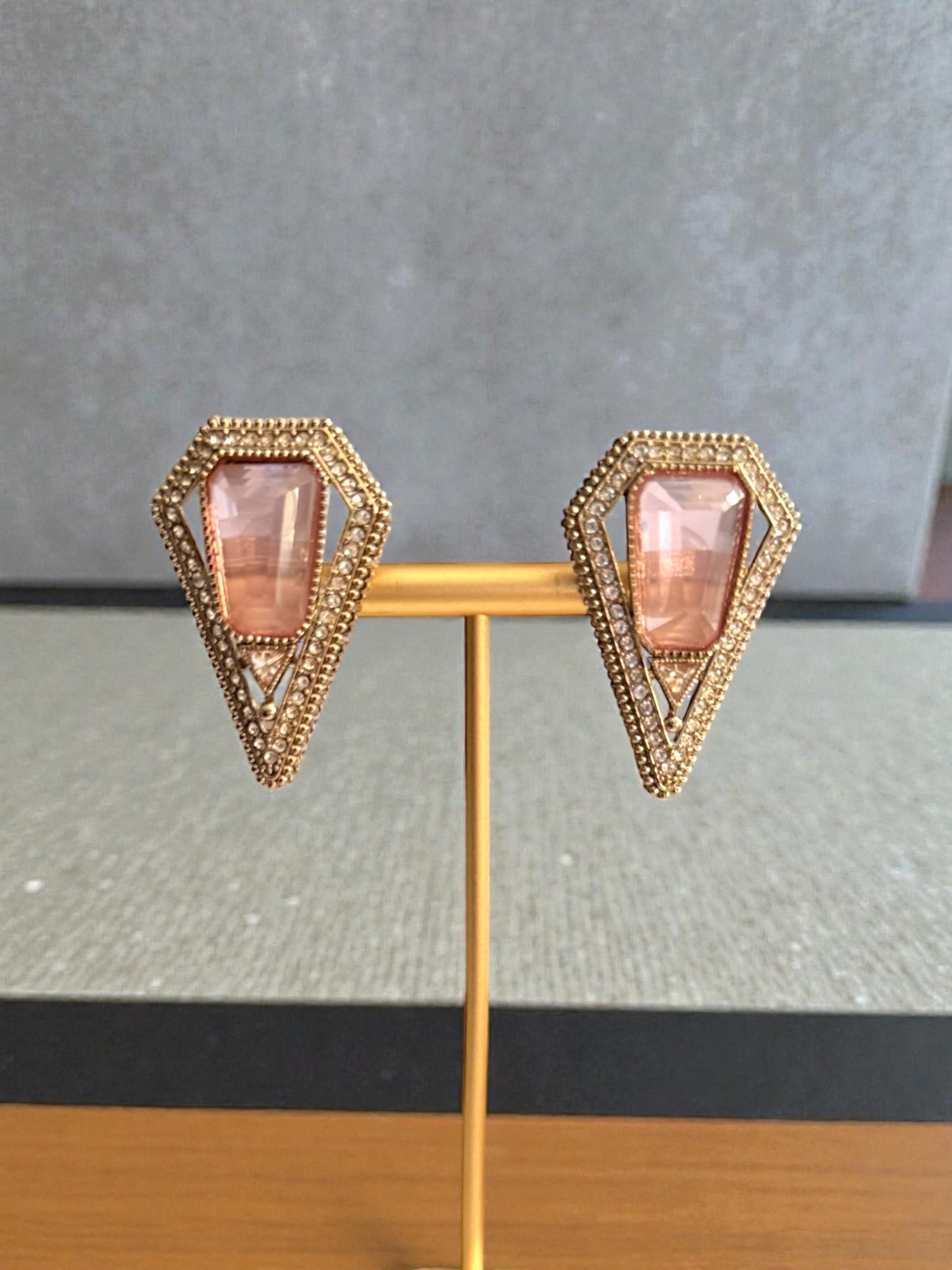Tahani تهاني Earrings in Blush Pink