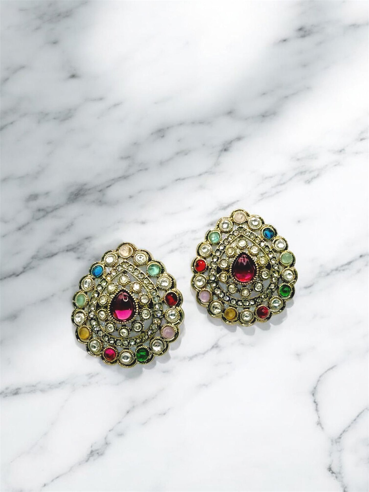 Savitri सावित्री Studs in Multicolor