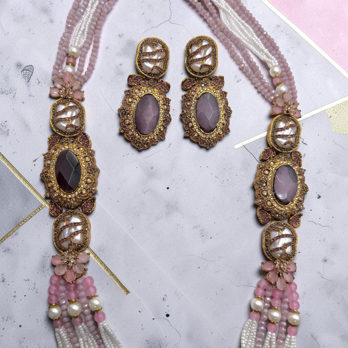 Ayşe Turkish Mala Set in Lavender