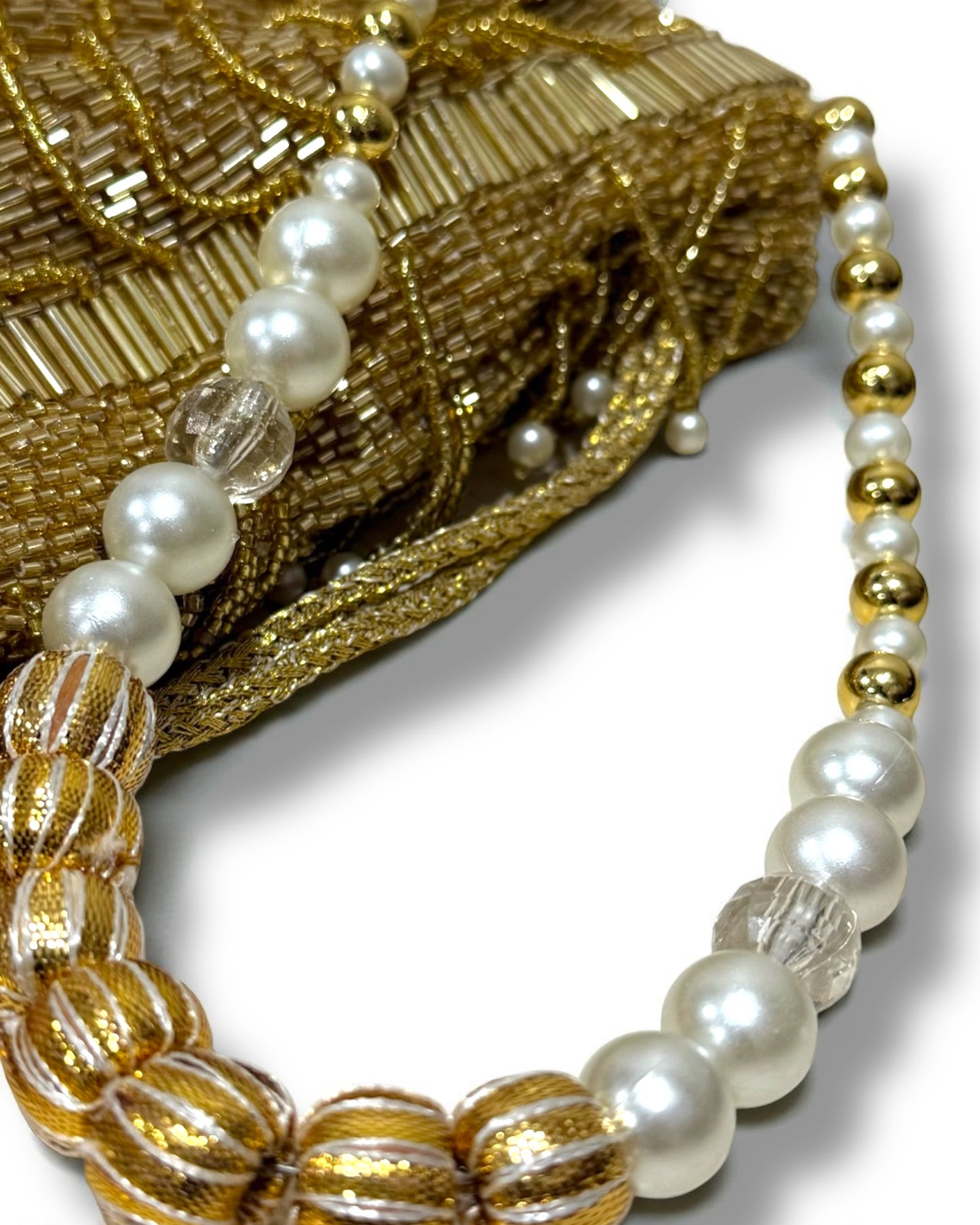 Lubna لبنى Vintage Bag in Gold