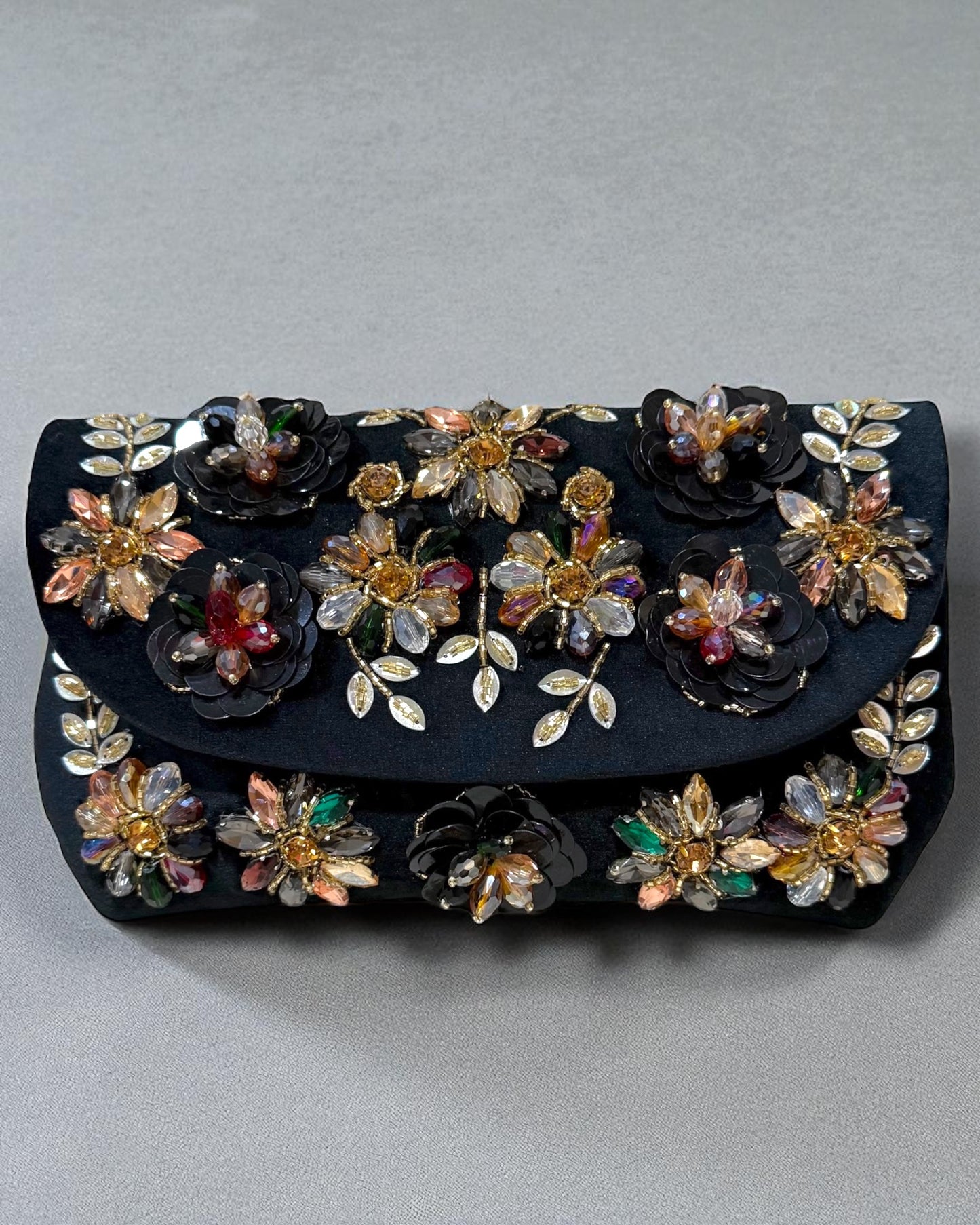 Azra عَذْراء Floral Bag in Black