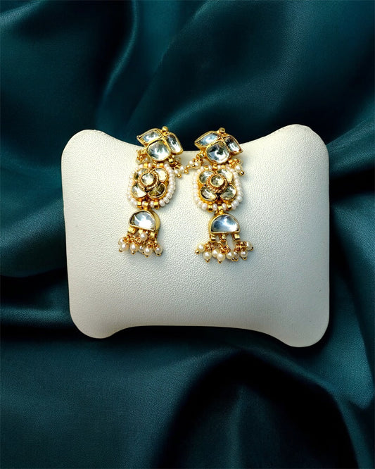 Ranya رانية Paachi Kundan Choker Set in Gold - 22k Gold Plated