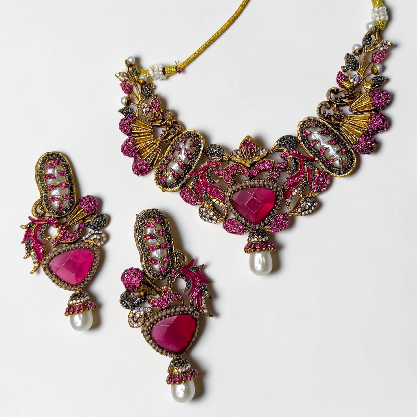 Serra Turkish Set in Hot Pink