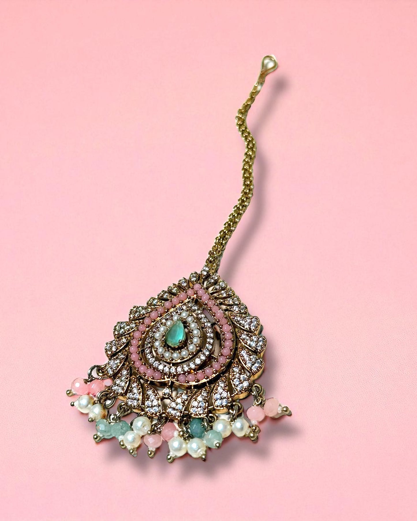 Aisha عائشة Bridal Set in Pastel Pink and Mint Blue