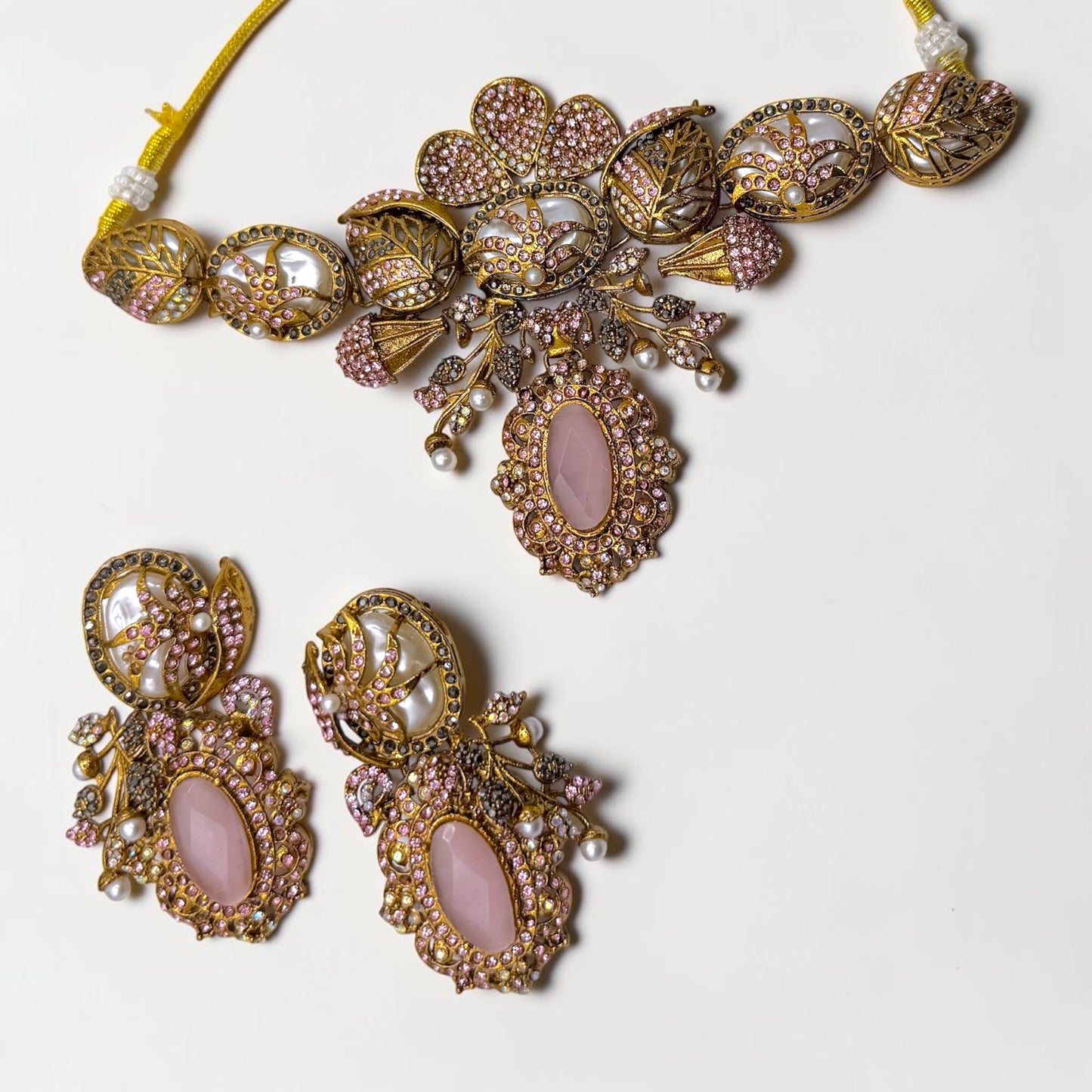 İlayda Turkish Choker Set in Pink