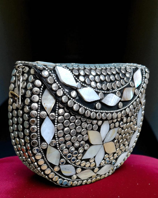 Small Sultana سلطانہ Brass Opal Clutch