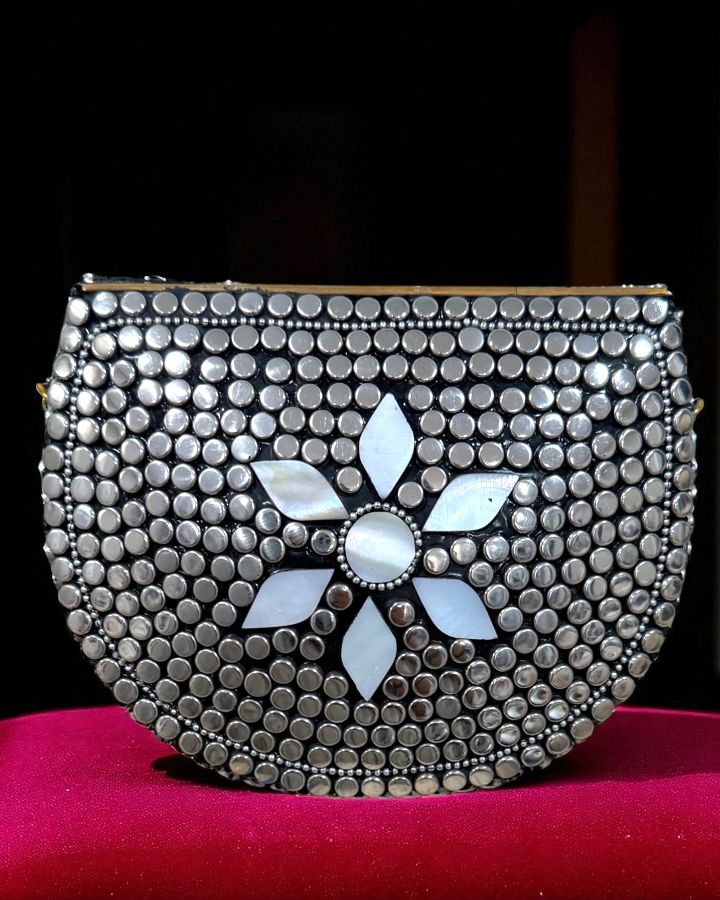 Small Sultana سلطانہ Brass Opal Clutch