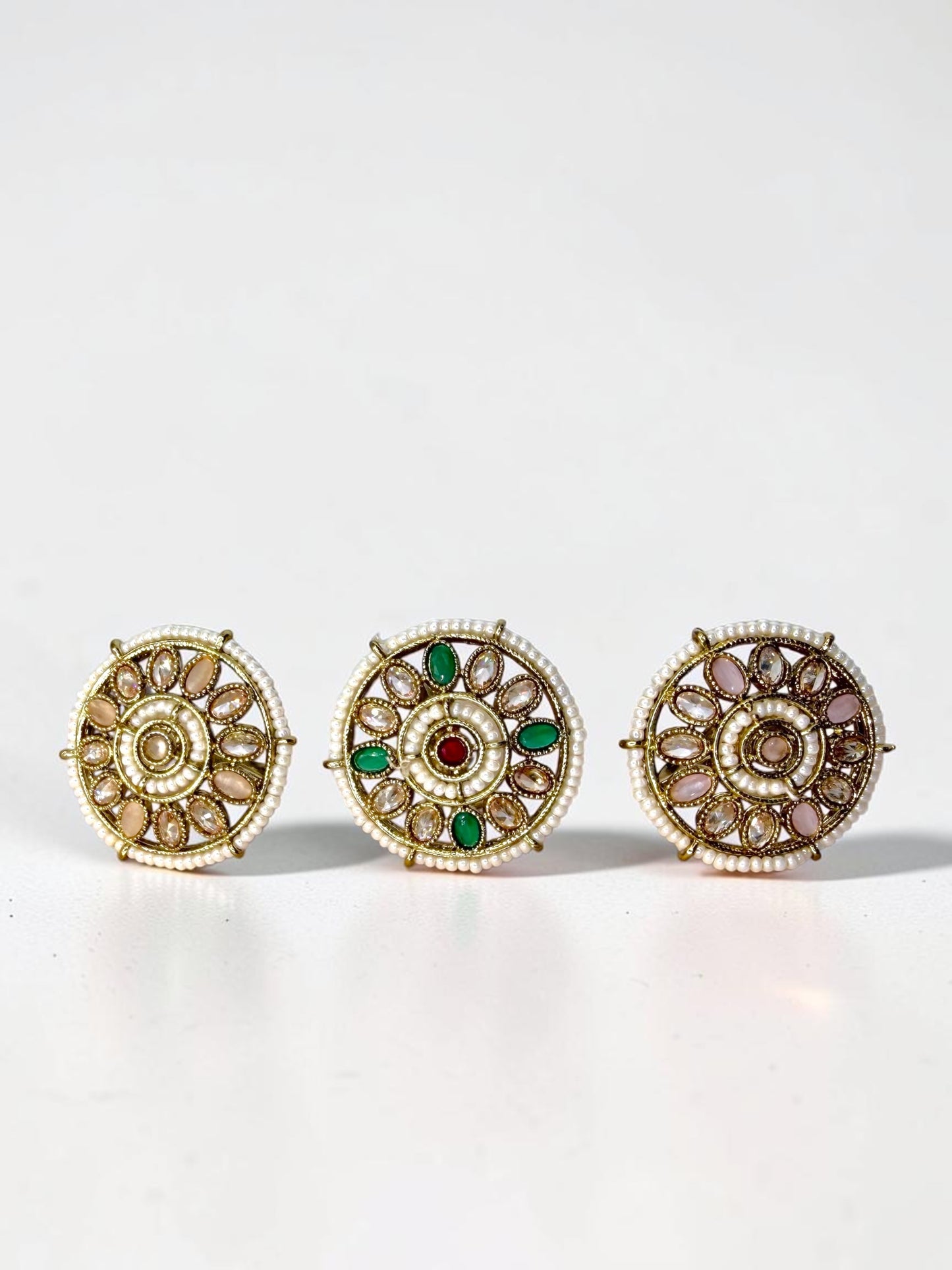 Anhar أنهار Polki Rings