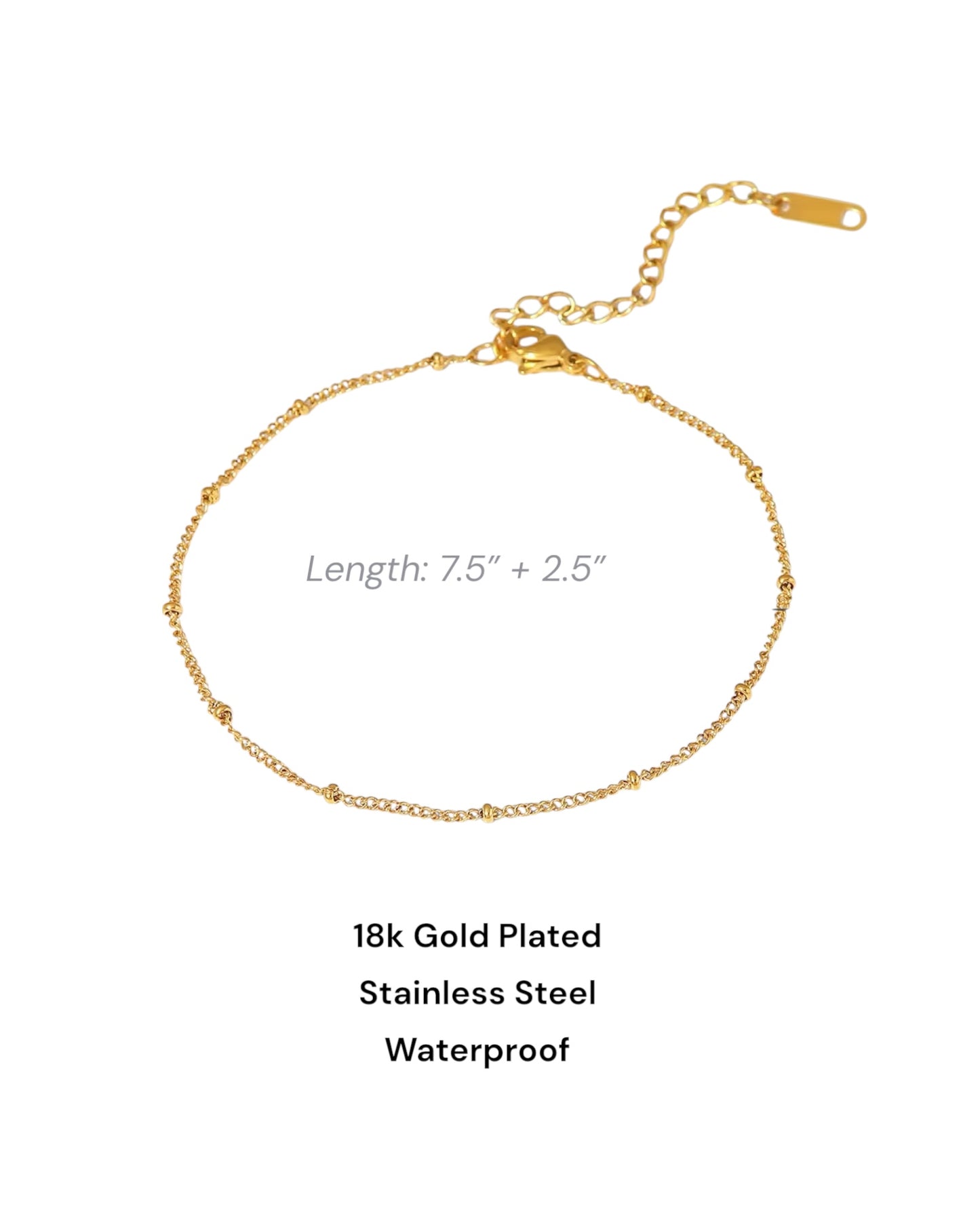 Mehvish महविश 18K Gold Plated Anklet