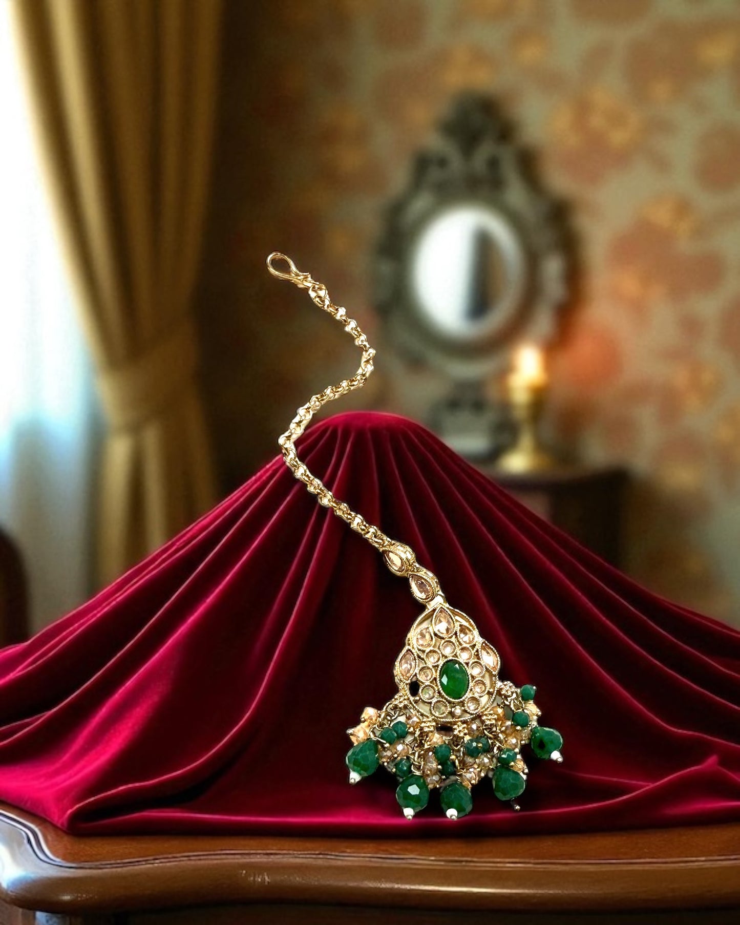Amaira अमैरा Polki Set in Green