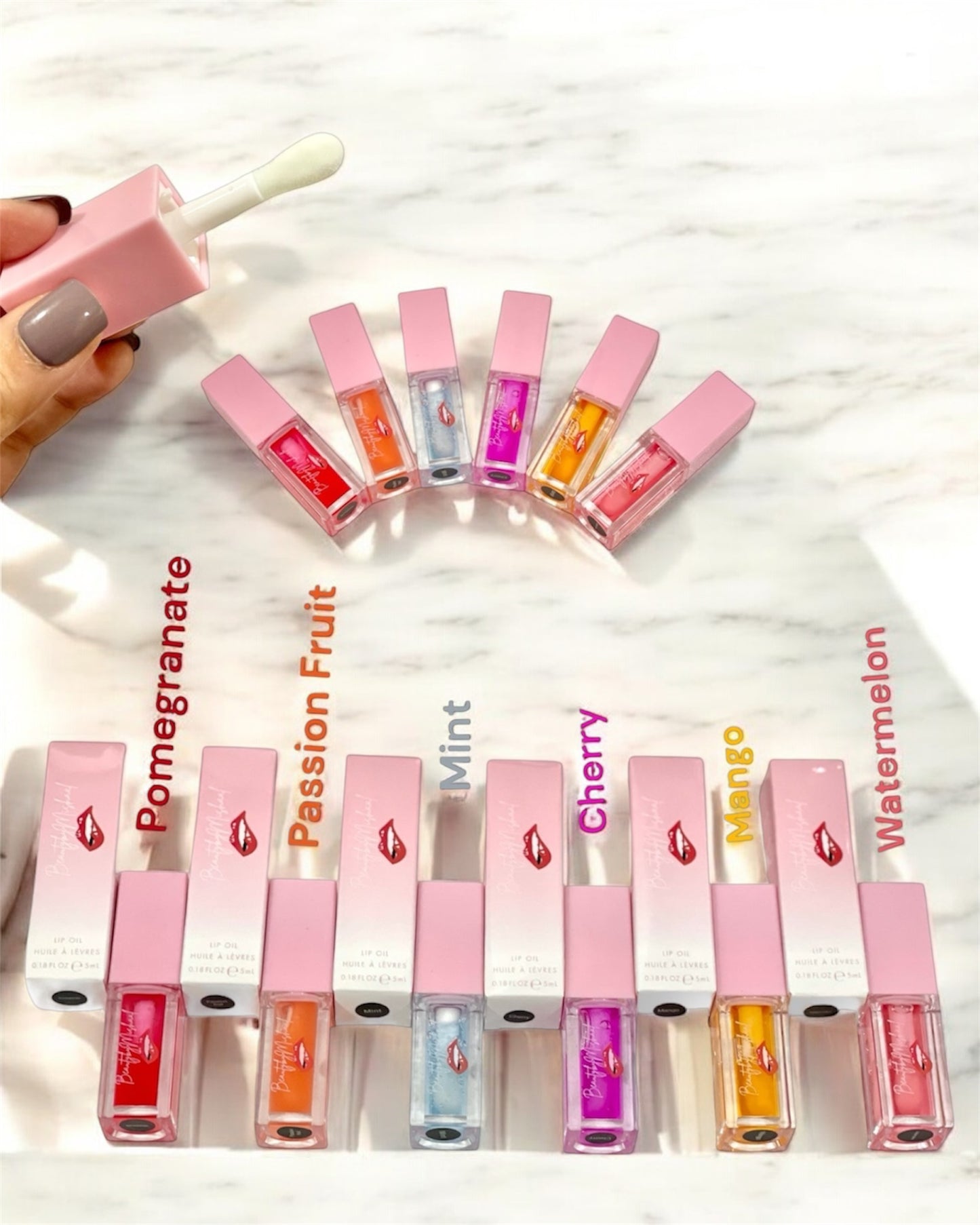 Lip Oils with Thick Applicator