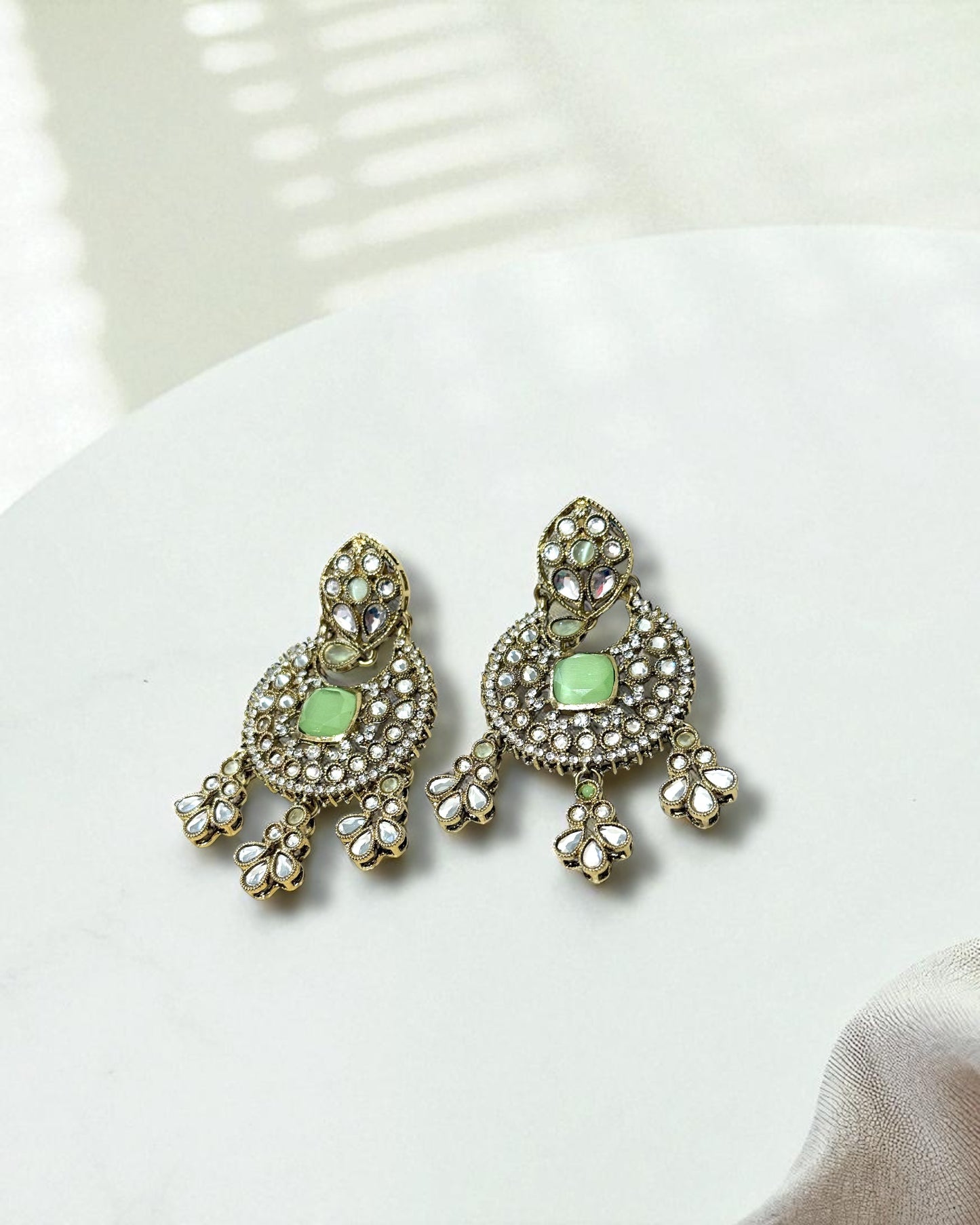 Rajeshwari राजेश्वरी Royal Mala Set in Mint