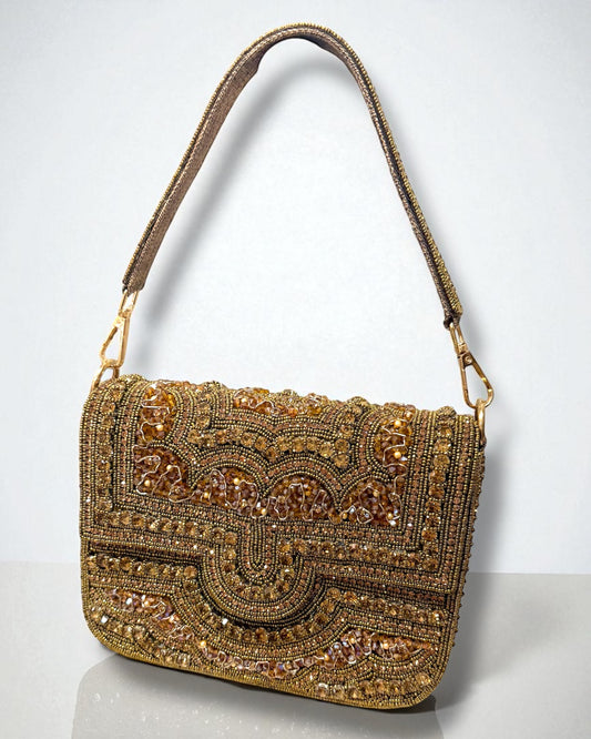 Faryal فَريال Vintage Bag in Antique Gold