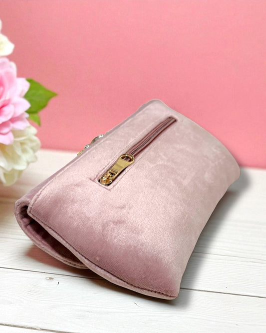 Azra عَذْراء Floral Bag in Dusty Rose Pink