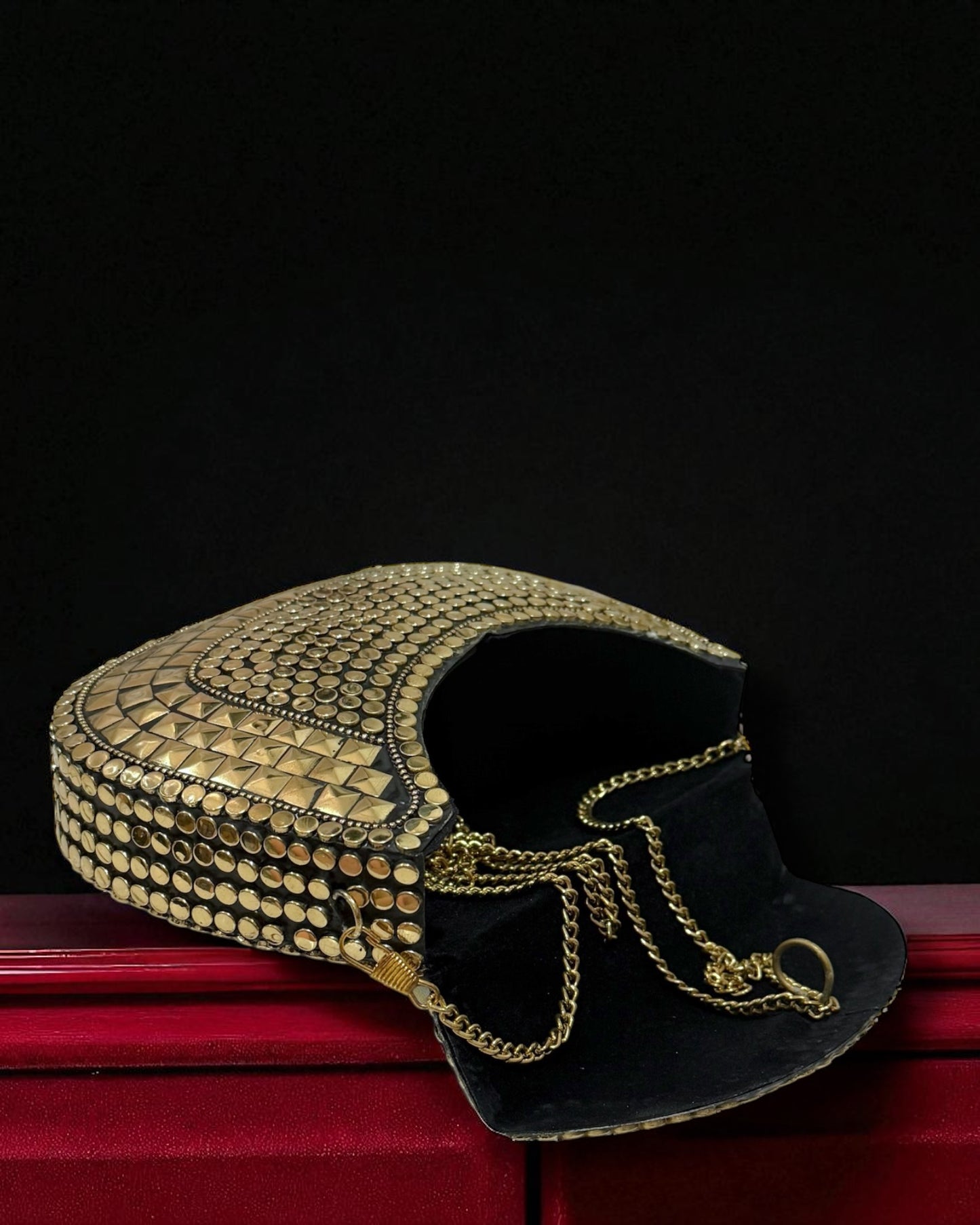 Ayman أيمن Gold Brass Clutch