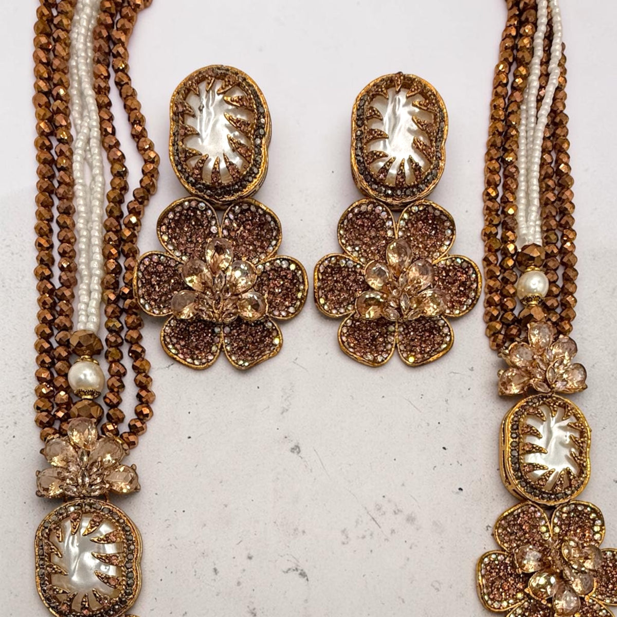 Bedriye Turkish Mala Set in Gold
