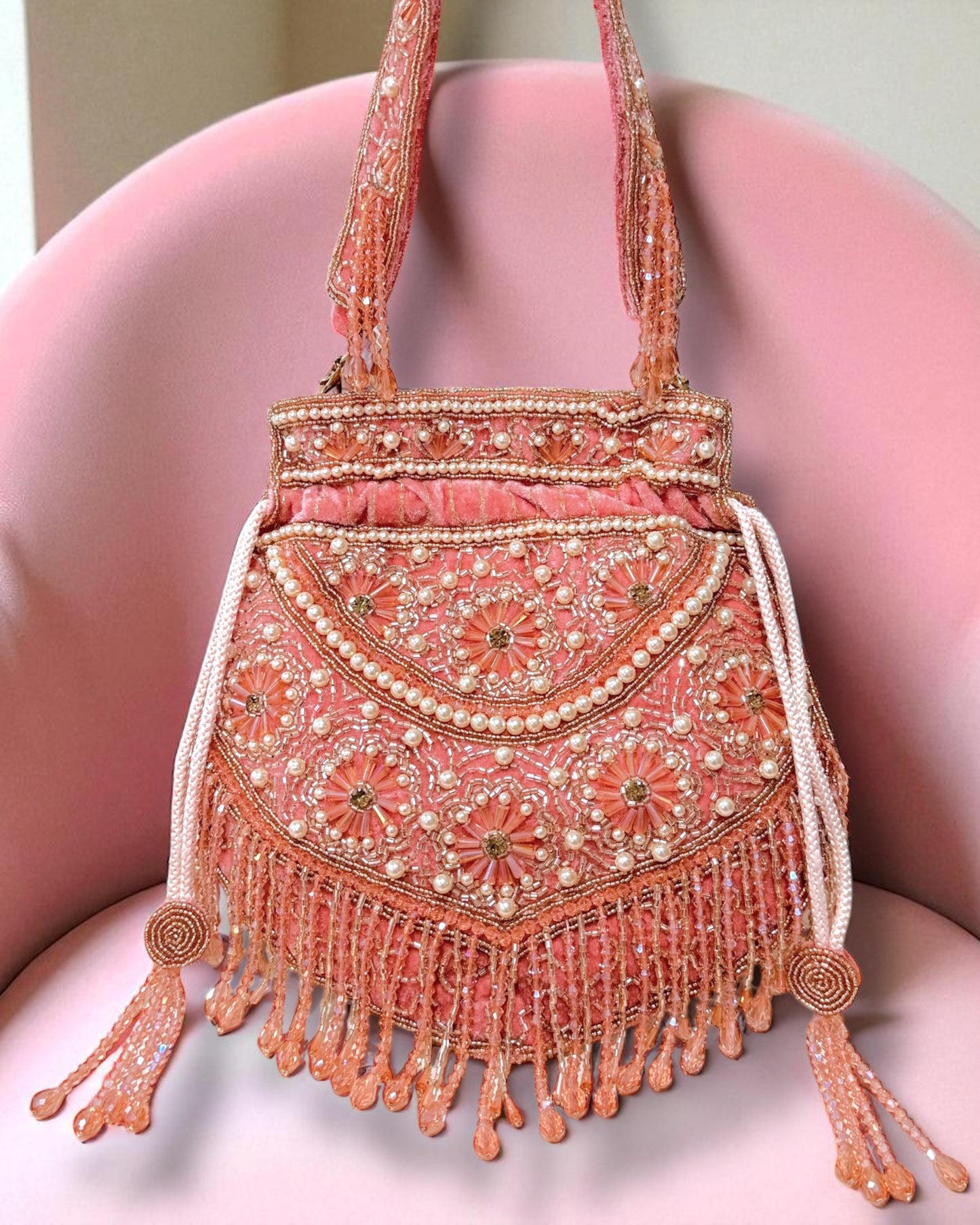 Zara زارا Potli Bridal Bag in Pink