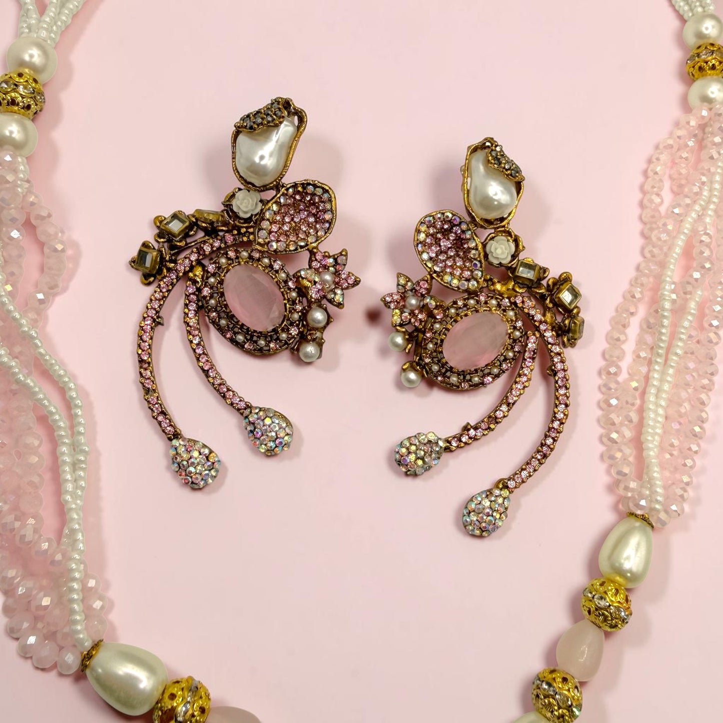Kübra Turkish Mala Set in Pink