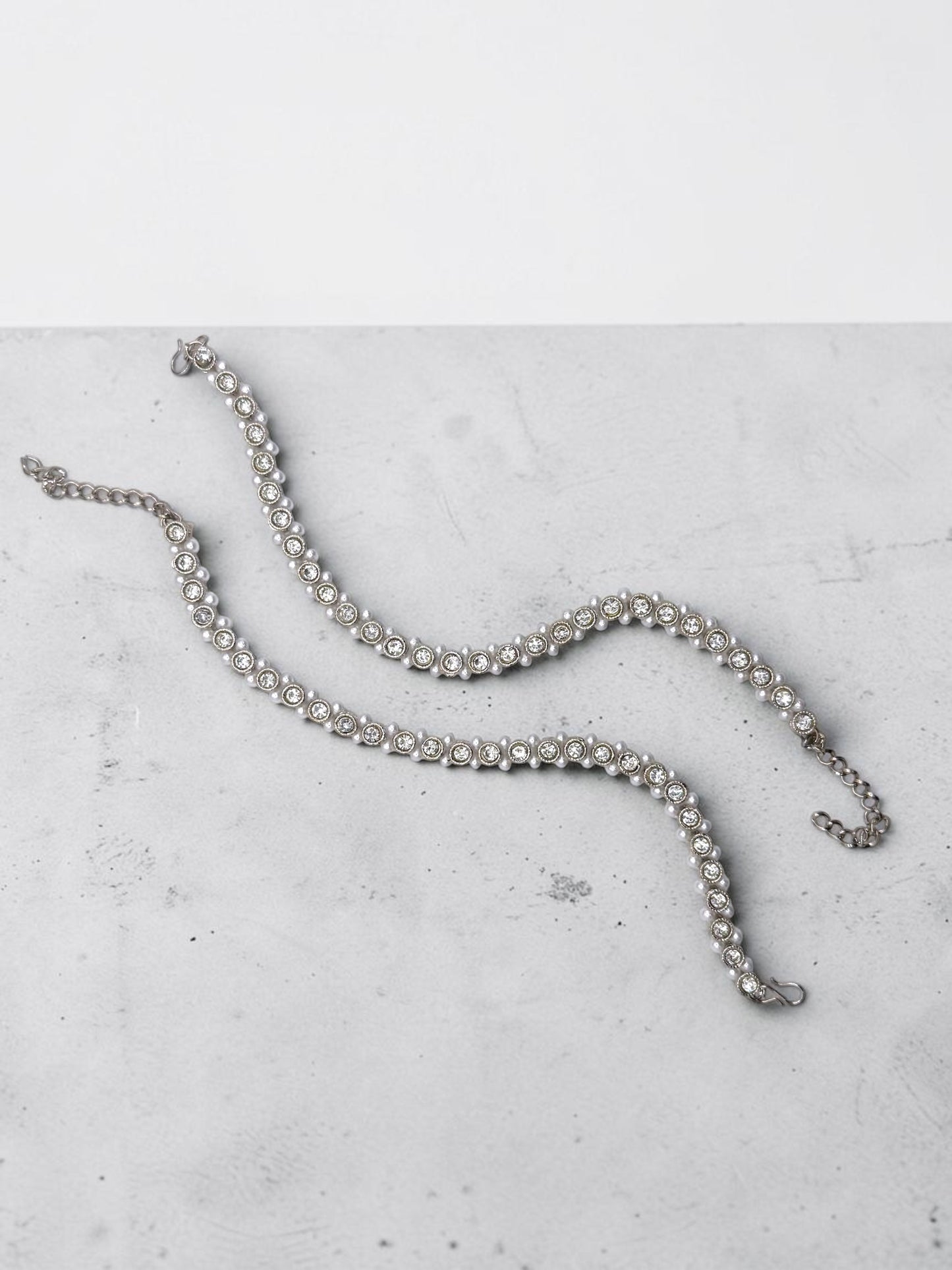 Saba صبا Anklets in Silver