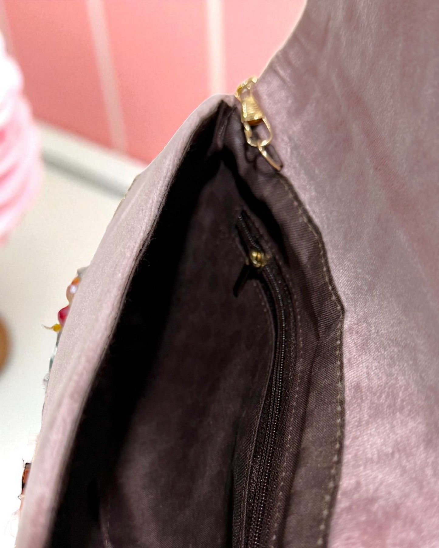 Azra عَذْراء Floral Bag in Dusty Rose Pink