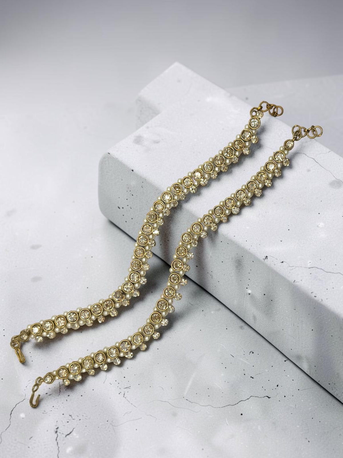 Thicker Saba صبا Anklets in Gold