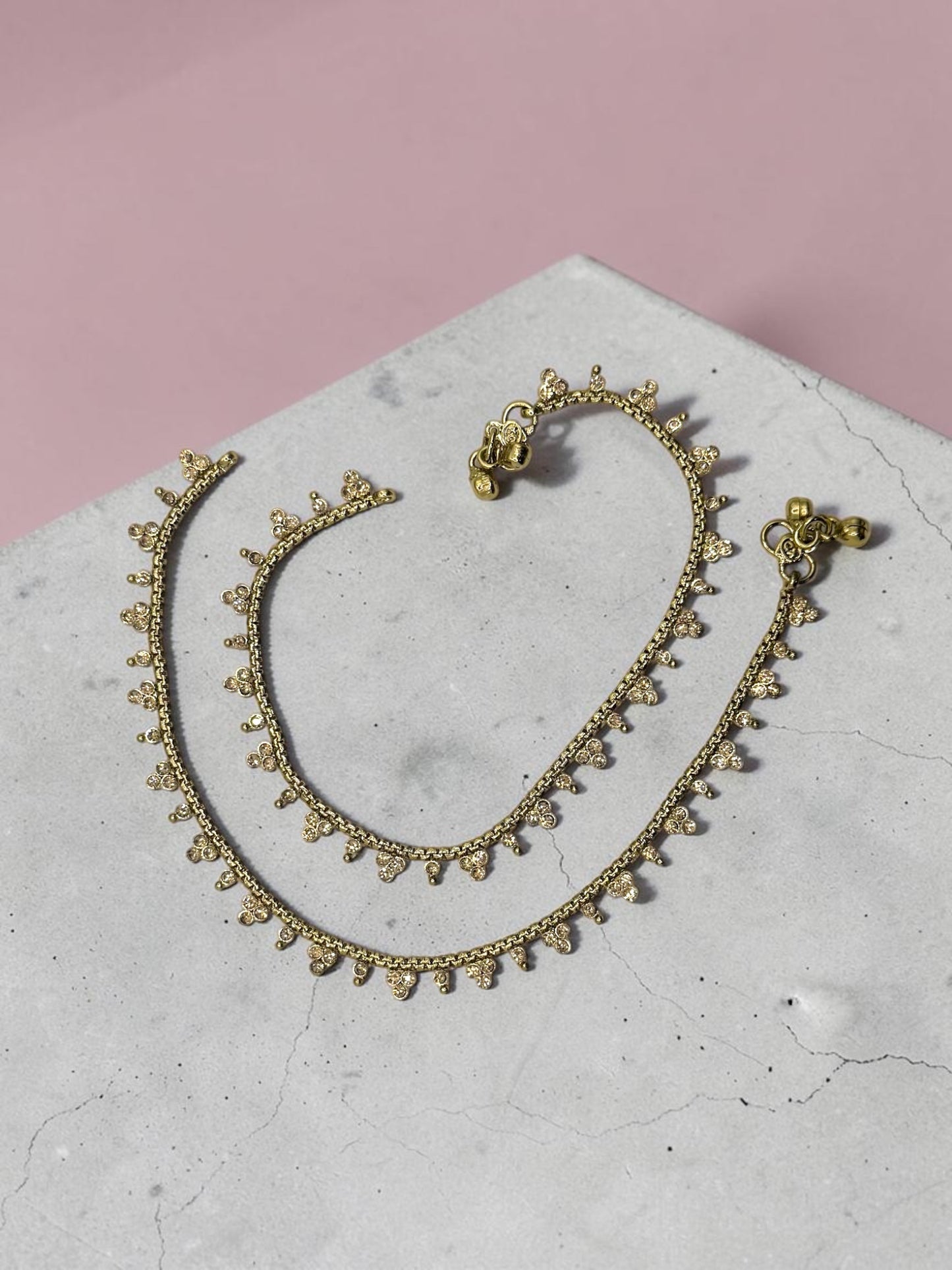 Asila أصيلة Diamond Anklets in Gold