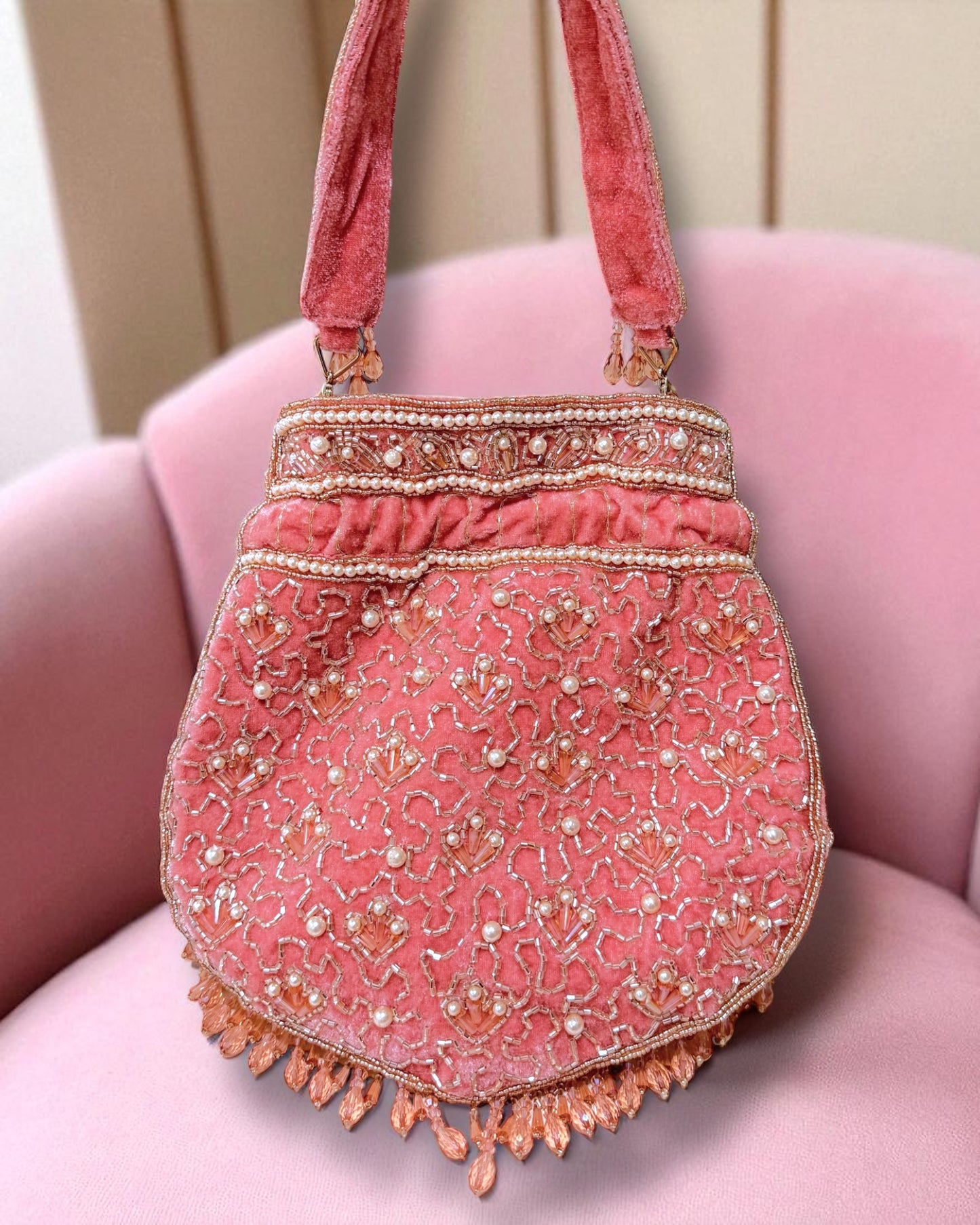 Zara زارا Potli Bridal Bag in Pink