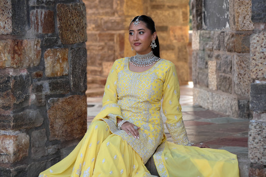 Eiman إيمان Polki Bridal Set in Silver