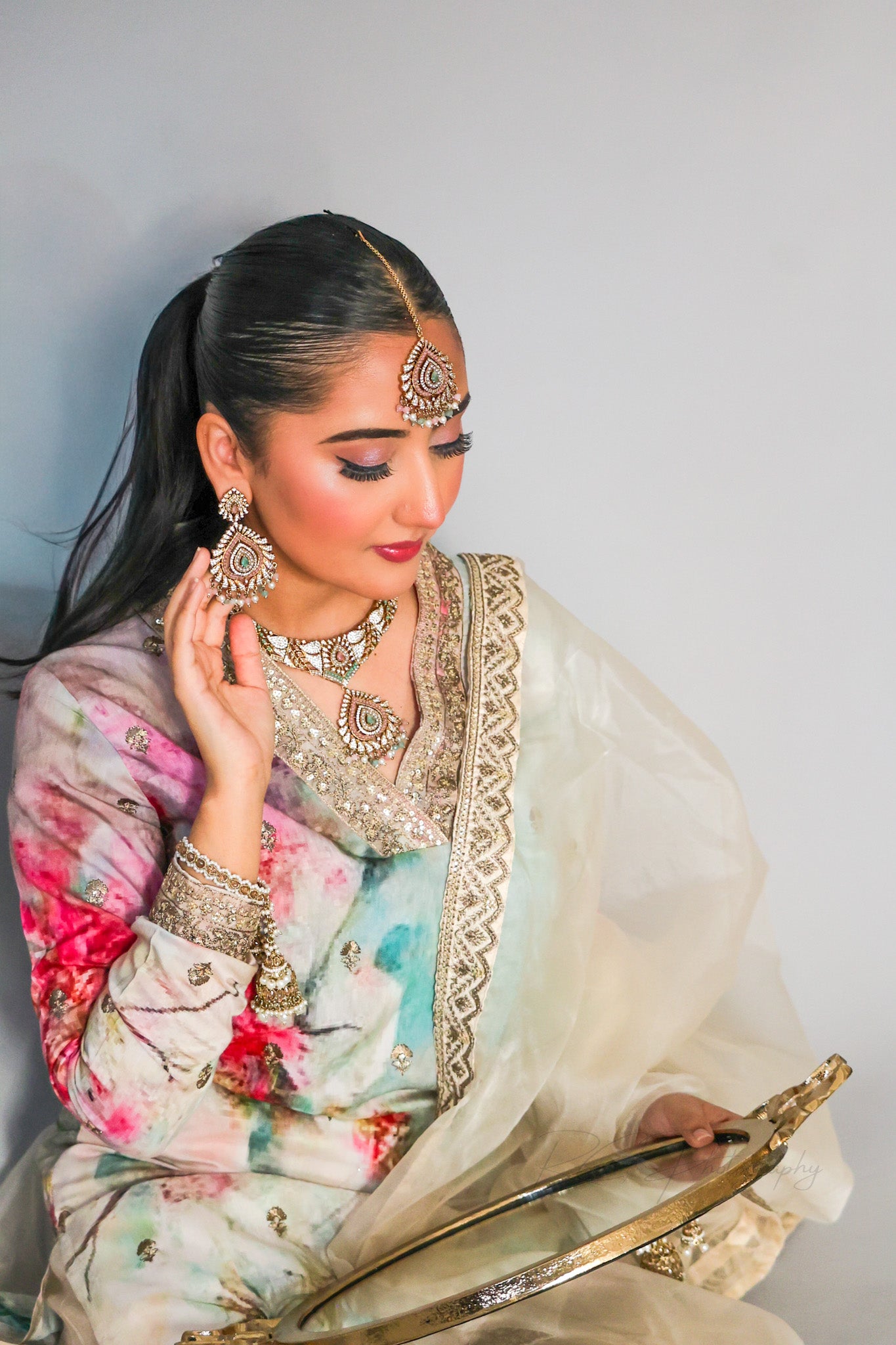Aisha عائشة Bridal Set in Ruby