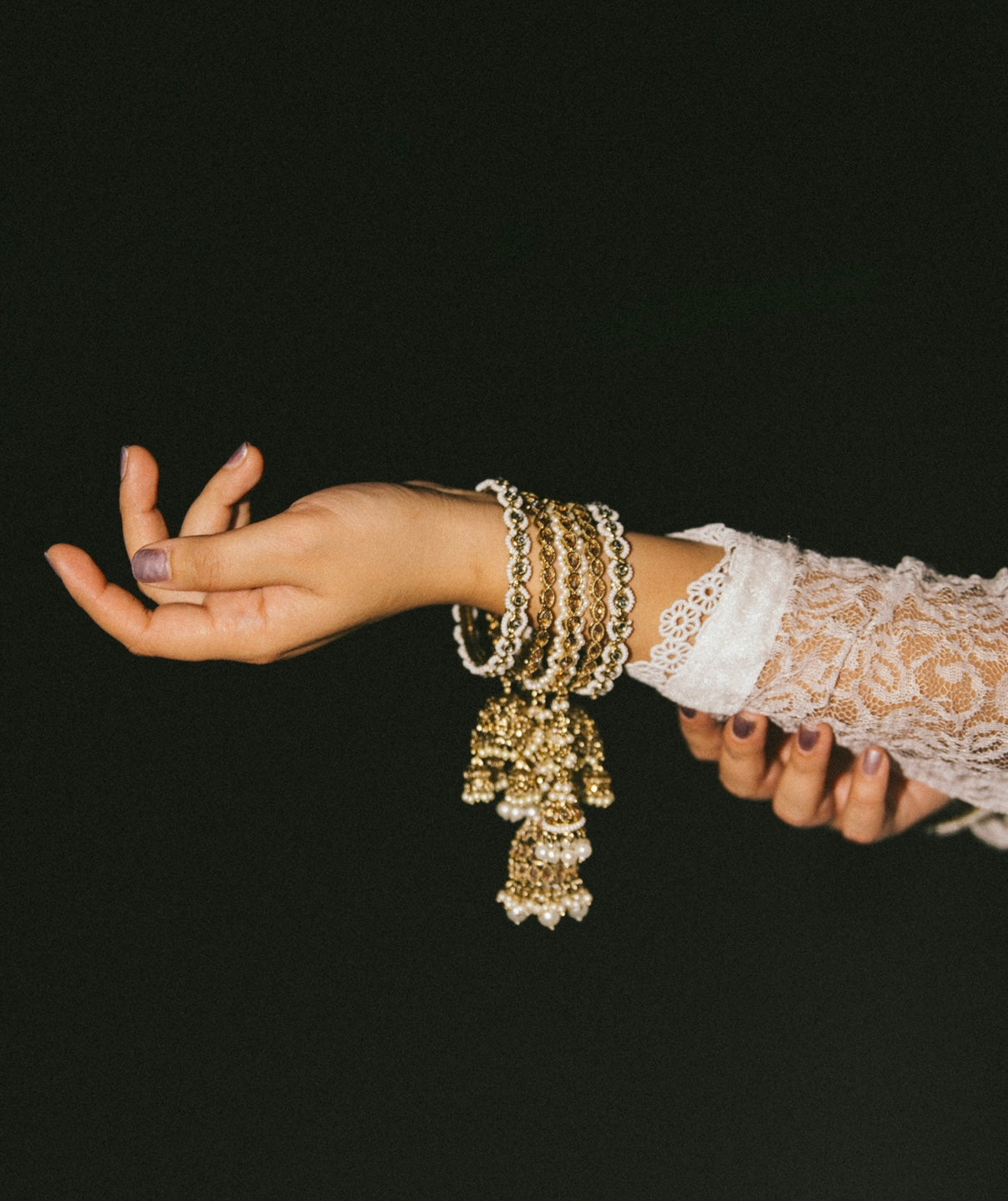 Rhea रिया Polki Kaday with Jhumkay