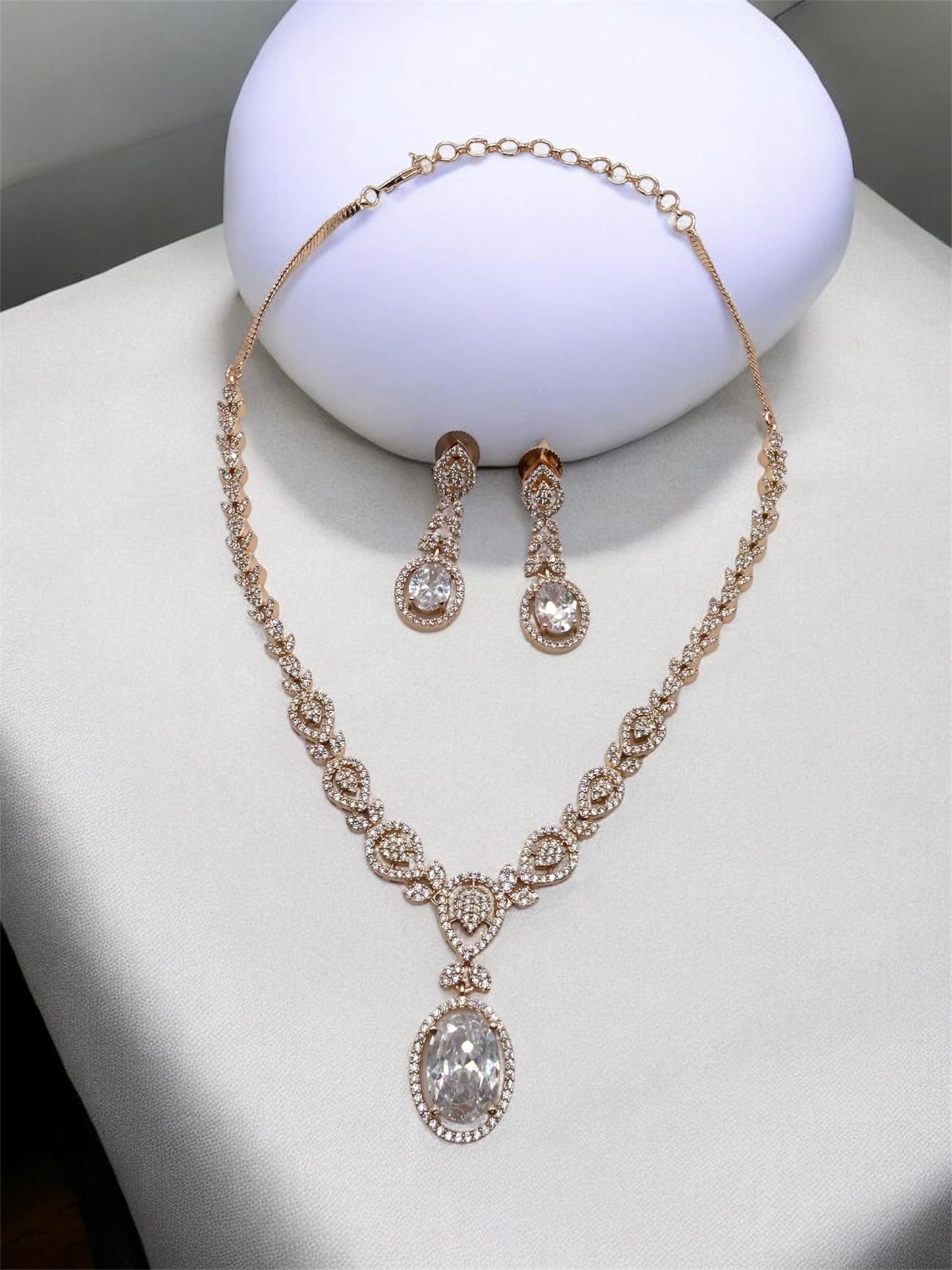 Joud جود American Diamond Set in Rose Gold
