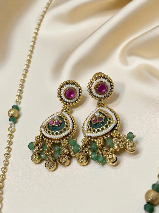 Ishani ईशानी Gold Plated Mala Set