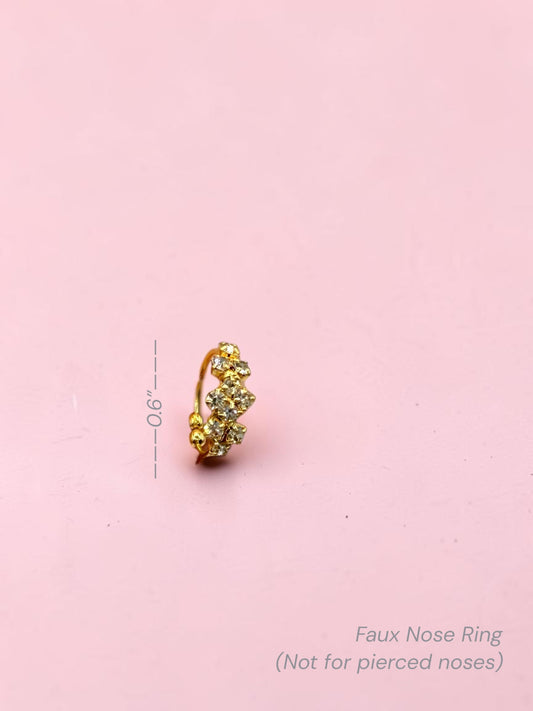 Faux Diamond Nose Ring