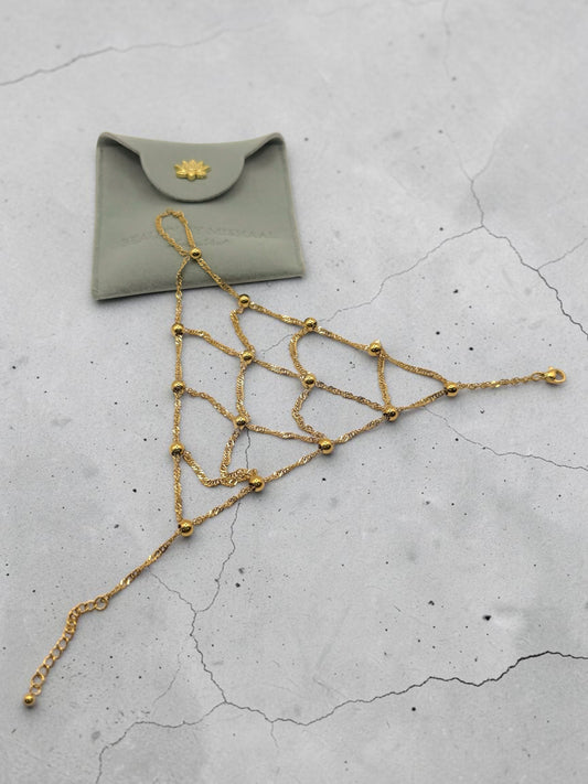 Vanya वान्या 18k Gold Plated Hand Chain