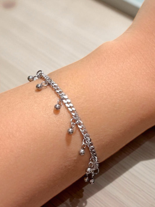 Bahia بهية Gold Plated Bracelet in Silver - Stainless Steel