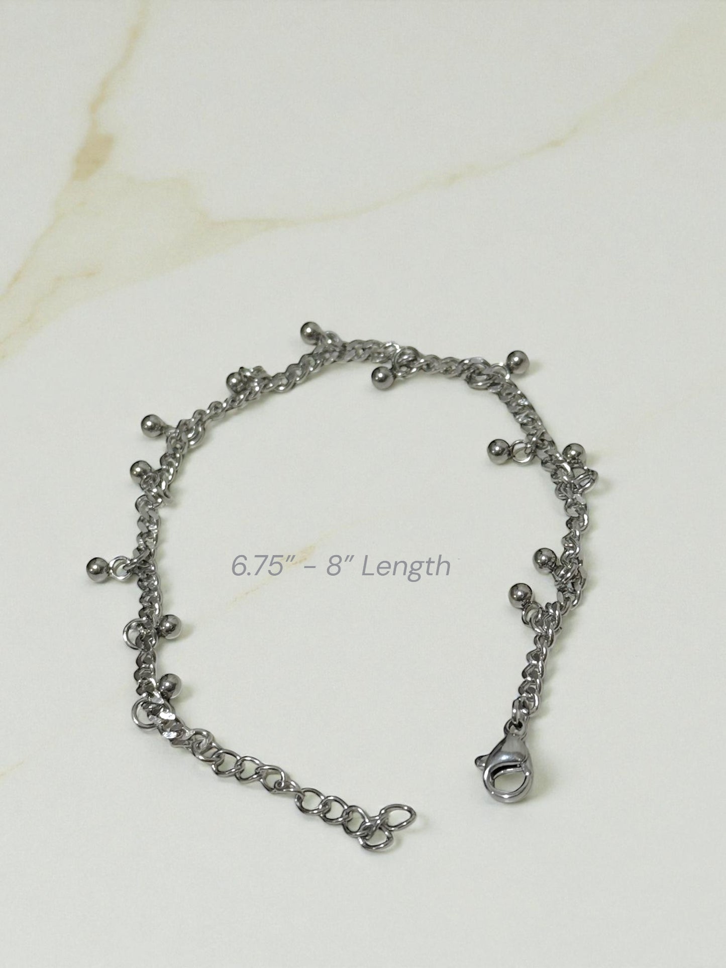 Bahia بهية Gold Plated Bracelet in Silver - Stainless Steel