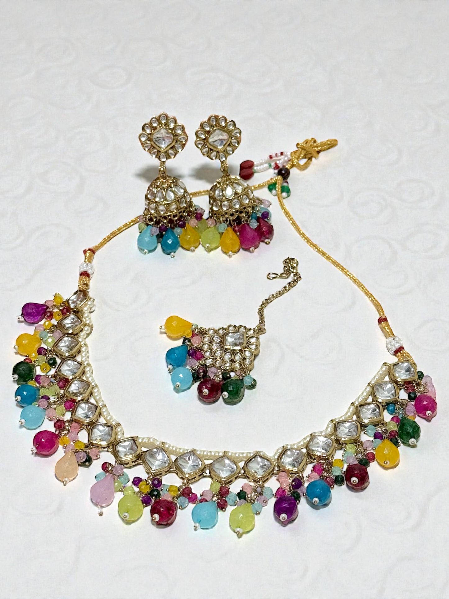 Drishti दृष्टि Kundan Set in Multicolor