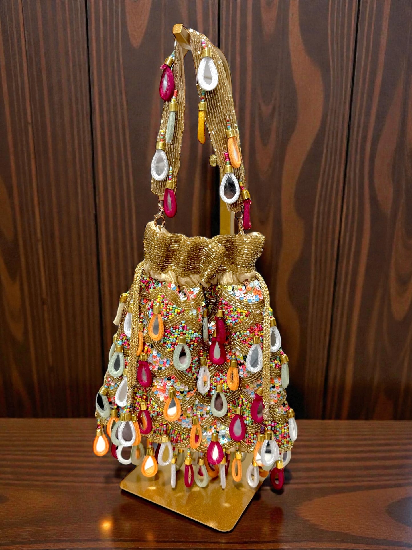 Swara स्वरा Polti Bag in Gold