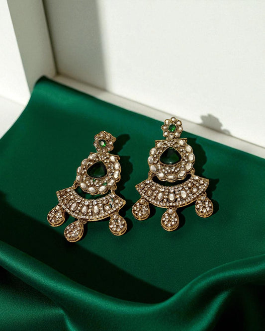 Rajeshwari राजेश्वरी Royal Mala Set in Green