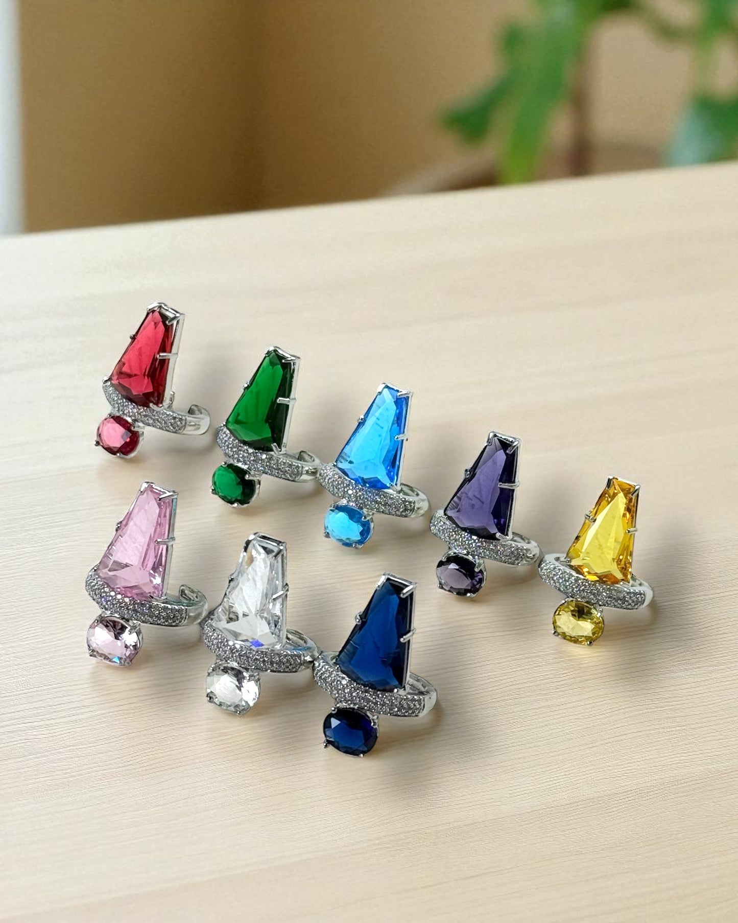 Myra मायरा American Diamond Rings