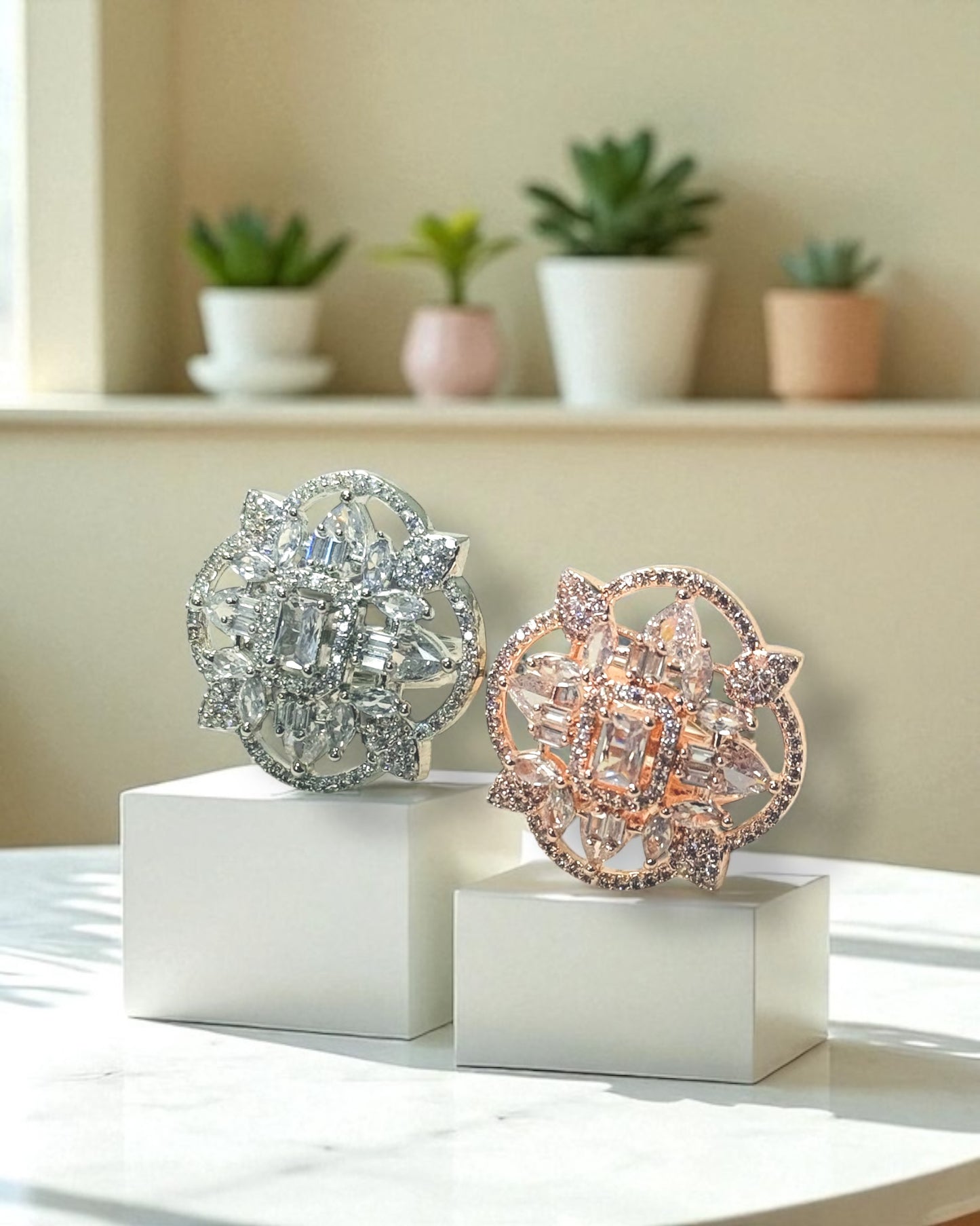 Zarina ज़रीना American Diamond Rings