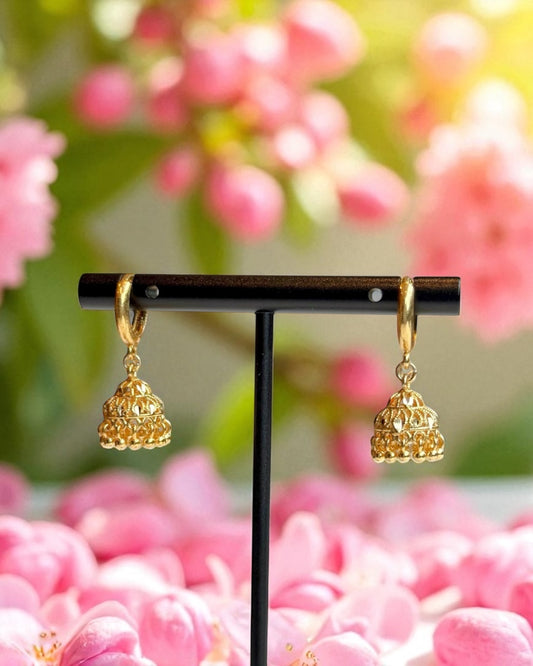 Khadija خديجة Dubai 18K Gold Plated Mini Jhumkay