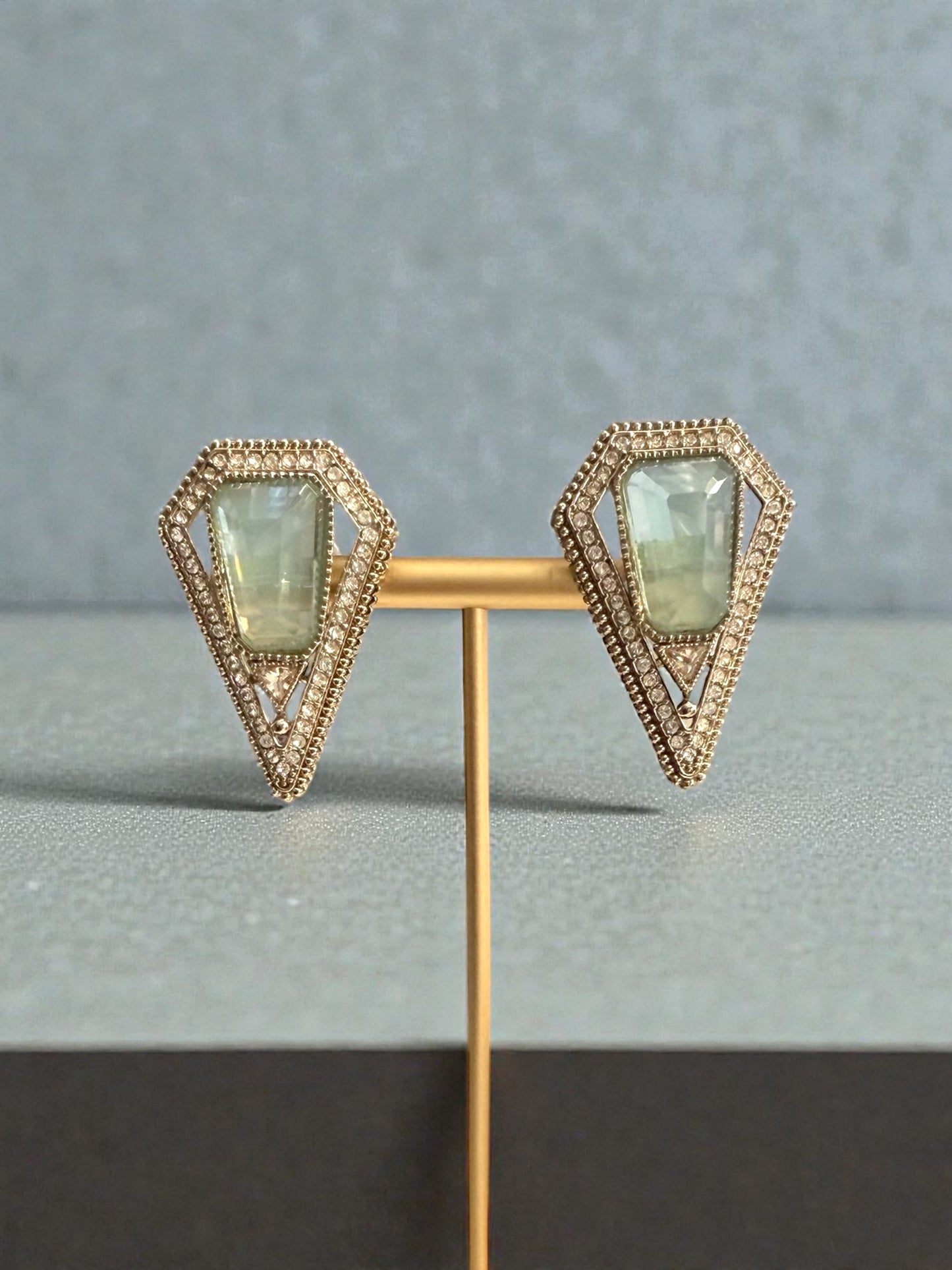 Tahani تهاني Earrings in Ice Blue