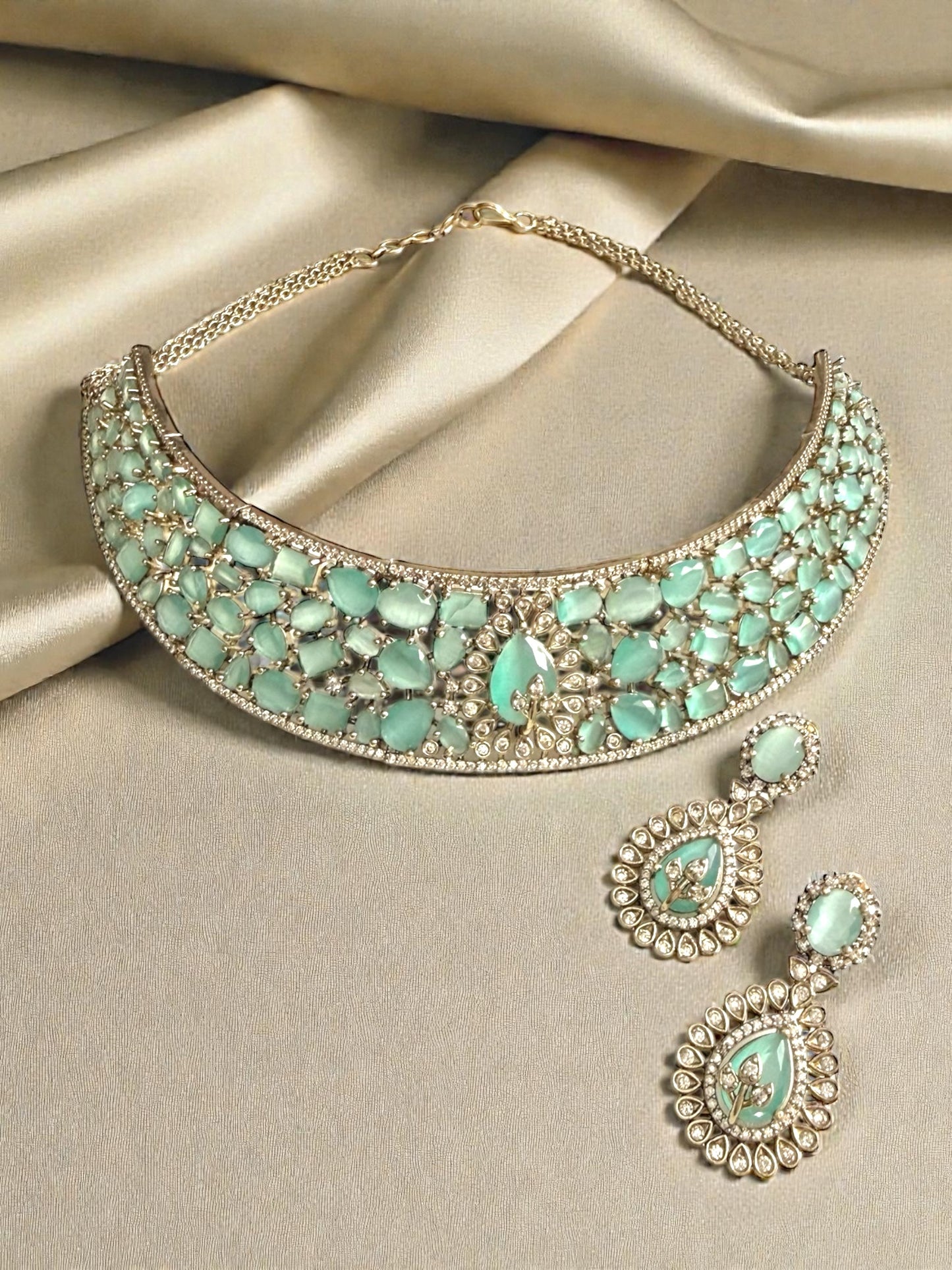 Rania رانية Stone Set in Mint