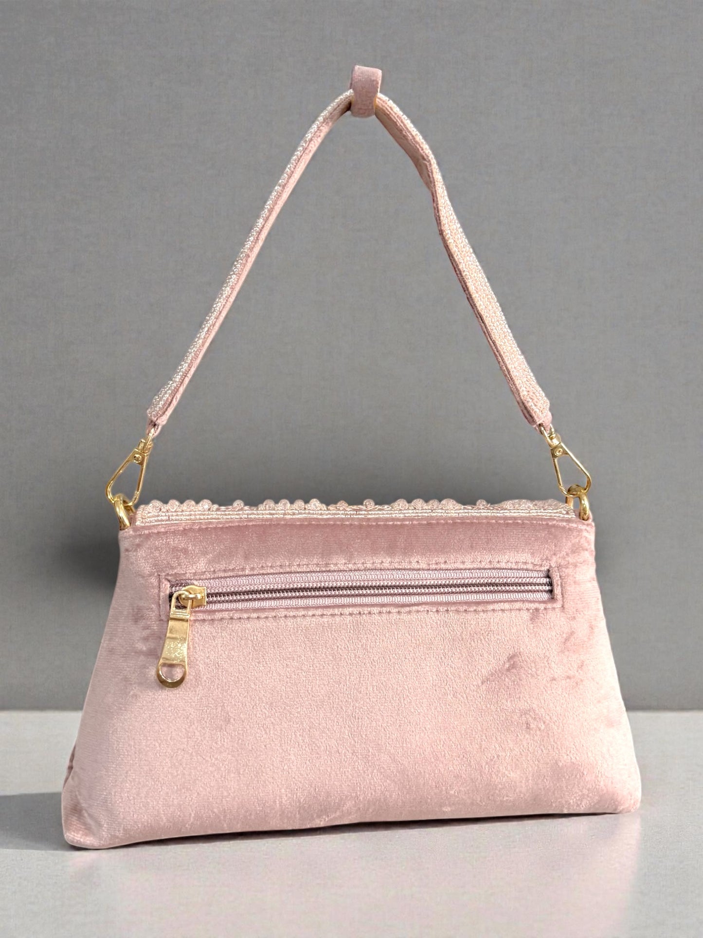 Misk مسك Handmade Bag in Dusty Pink