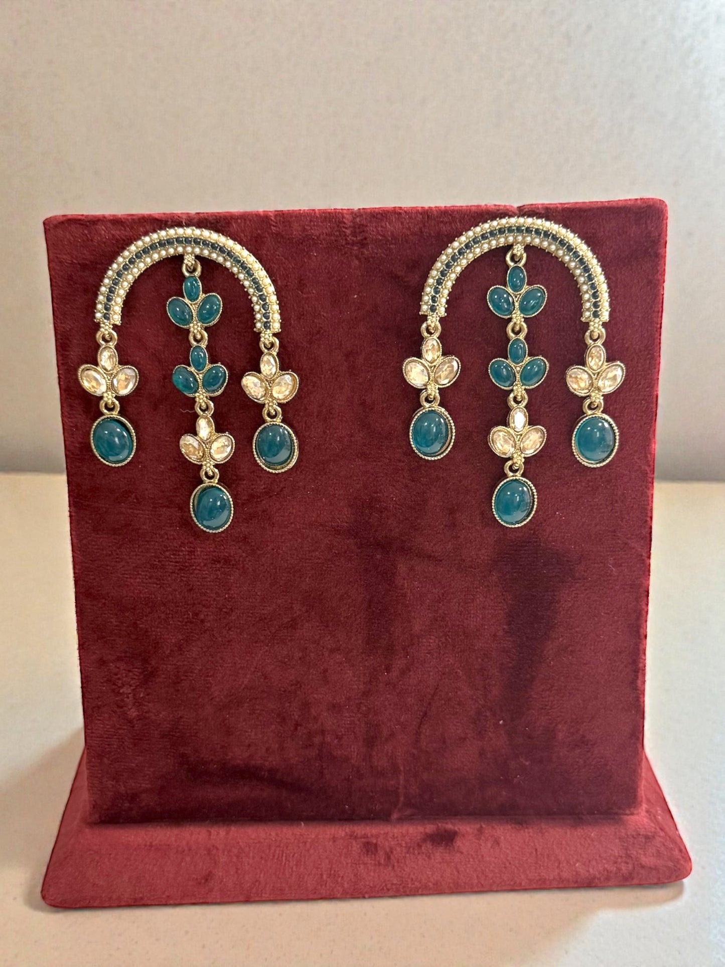 Naza نزا Earrings in Teal
