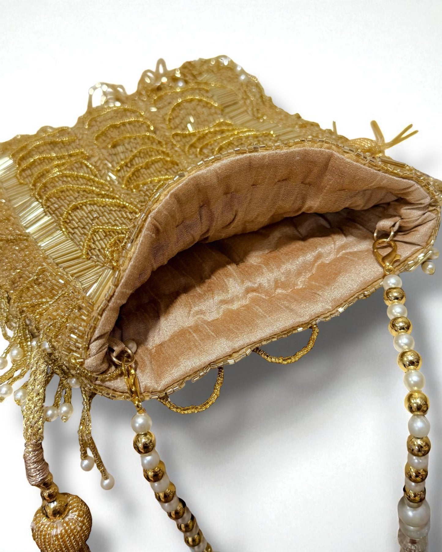 Lubna لبنى Vintage Bag in Gold