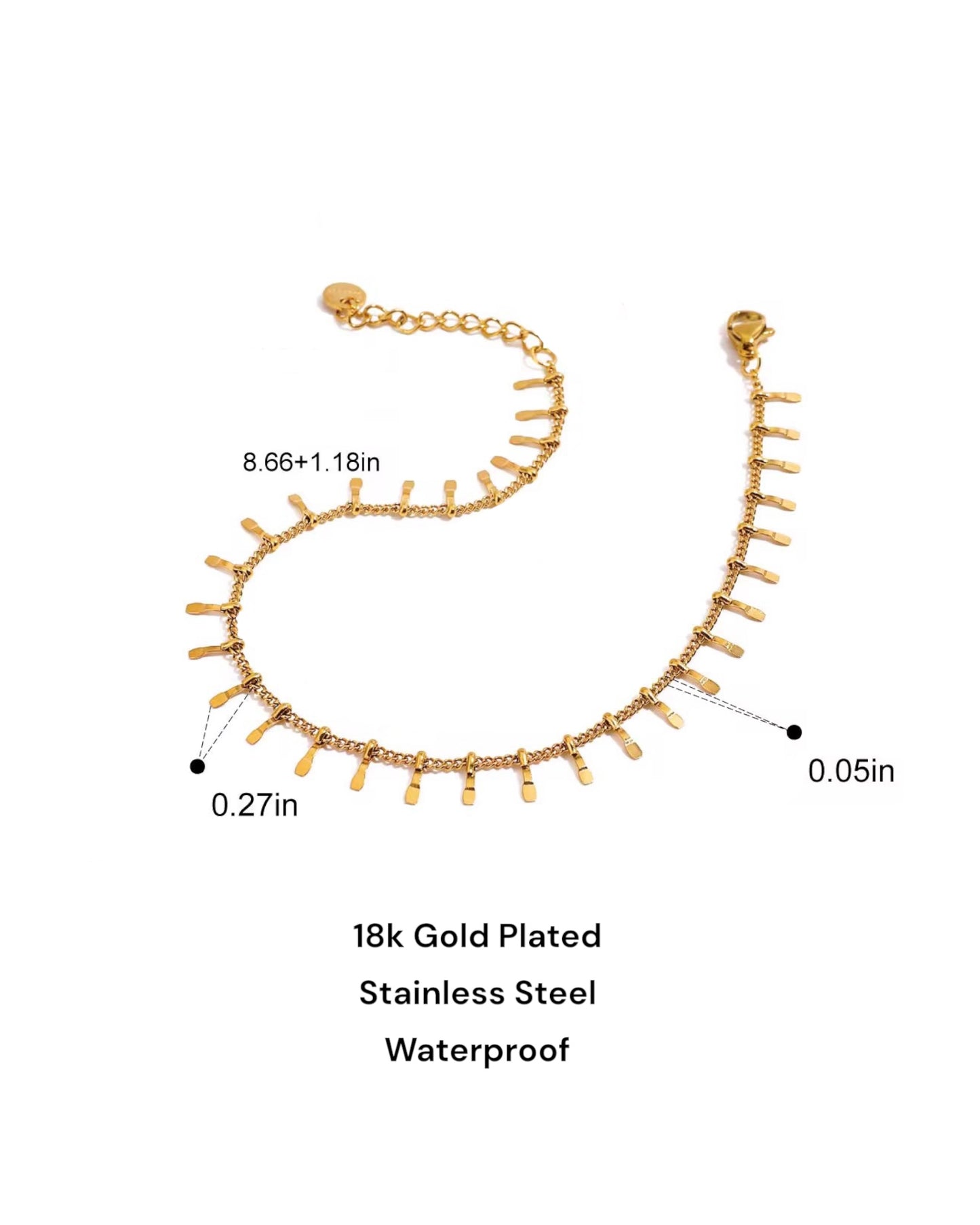 Janhvi जाह्नवी 18K Gold Plated Anklet