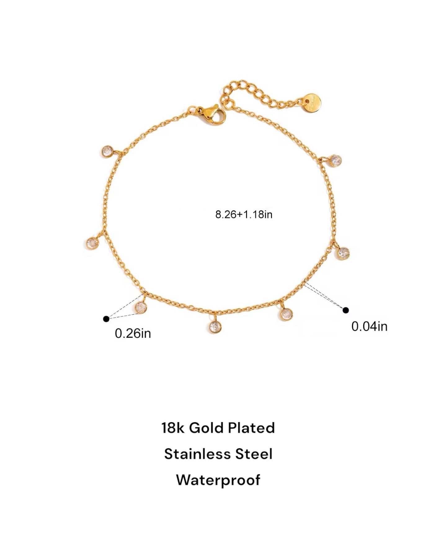 Saya साया 18K Gold Plated Anklet